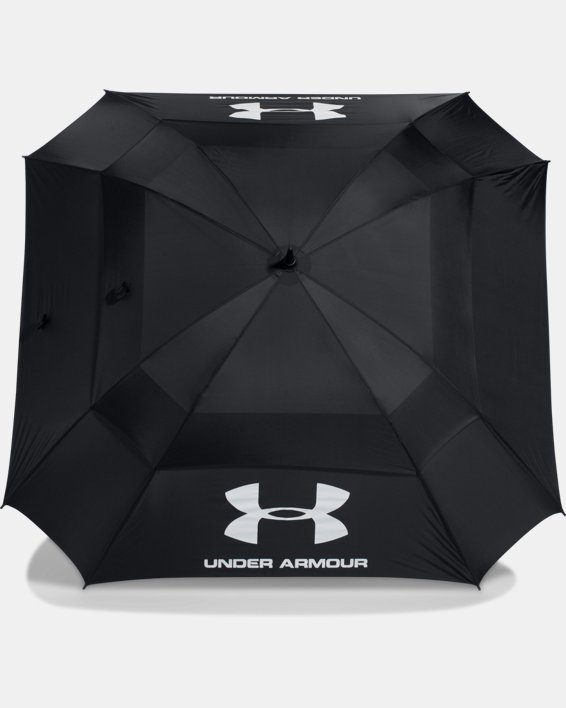 UA Golf Umbrella — Double Canopy in Black image number 2